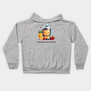 Fruit Juicer Resting Happy Face Funny Healthy Novelty Kids Hoodie